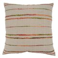 Saro Lifestyle SARO 786.N22SC 22 in. Square Natural Woven Line Design Throw Pillow Cover 786.N22SC